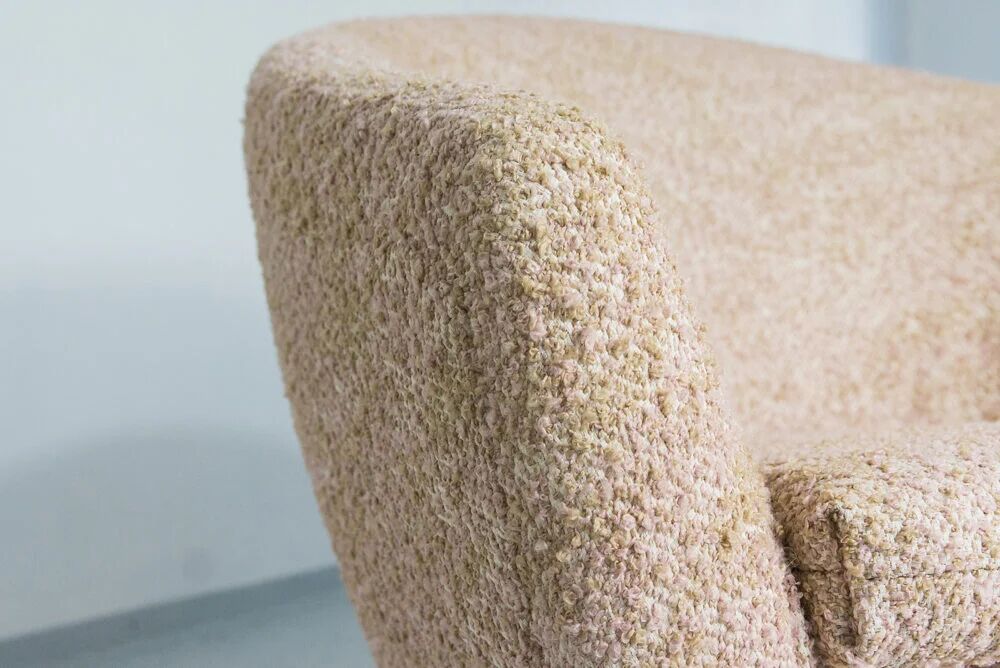 Pink Vintage Shell Armchairs From Lfm, Poland, 1970s, Set Of 2