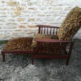 Fauteuil Morris repose pieds rétractable