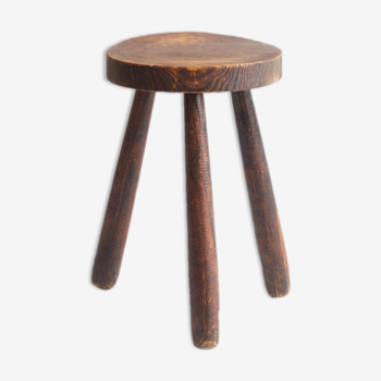 Rustic wooden stool
