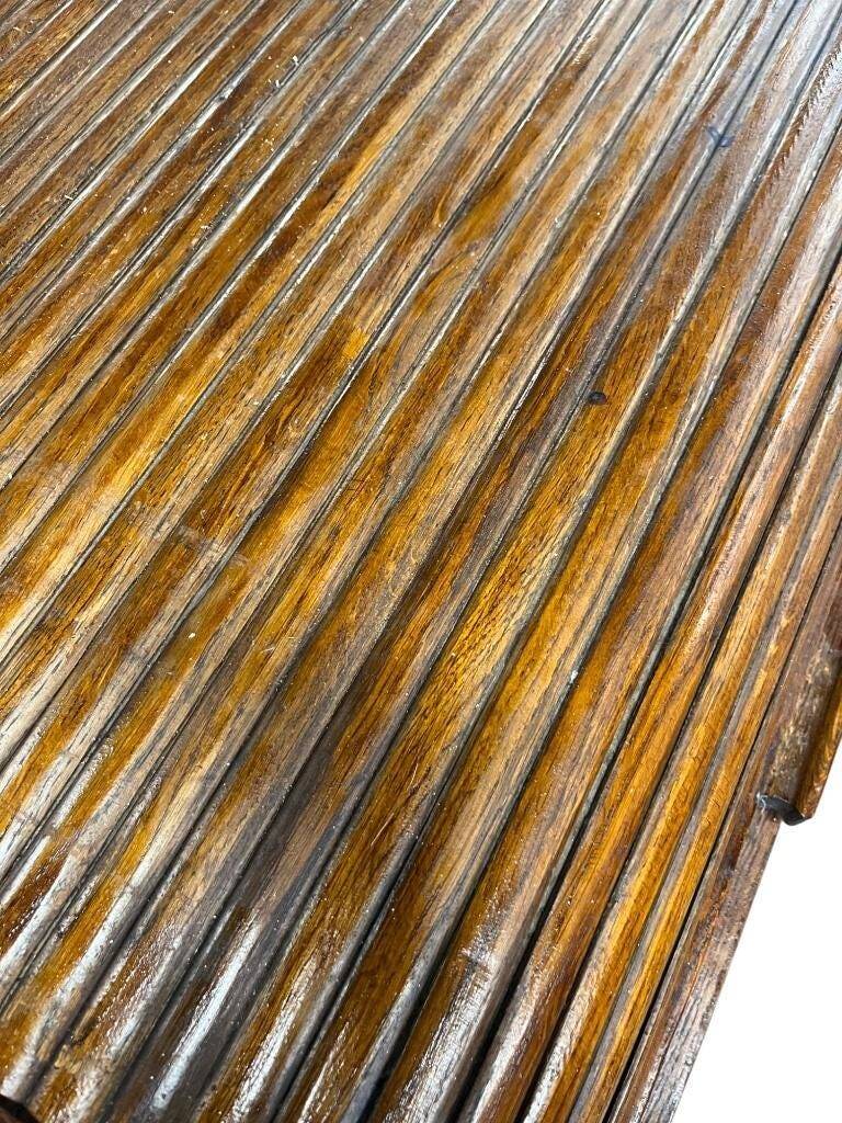 Vintage American desk with roller shutter