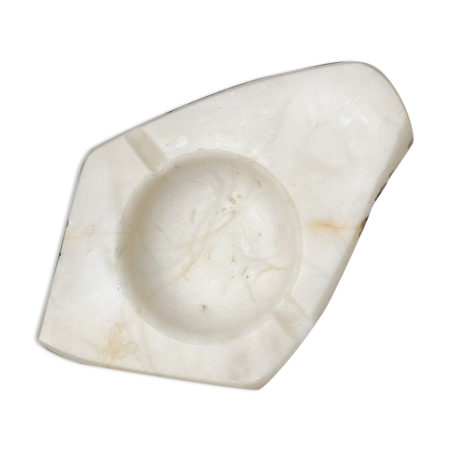 White marble ashtray