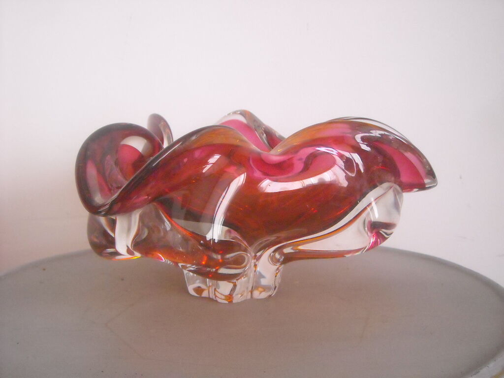 Colorful glass ashtray