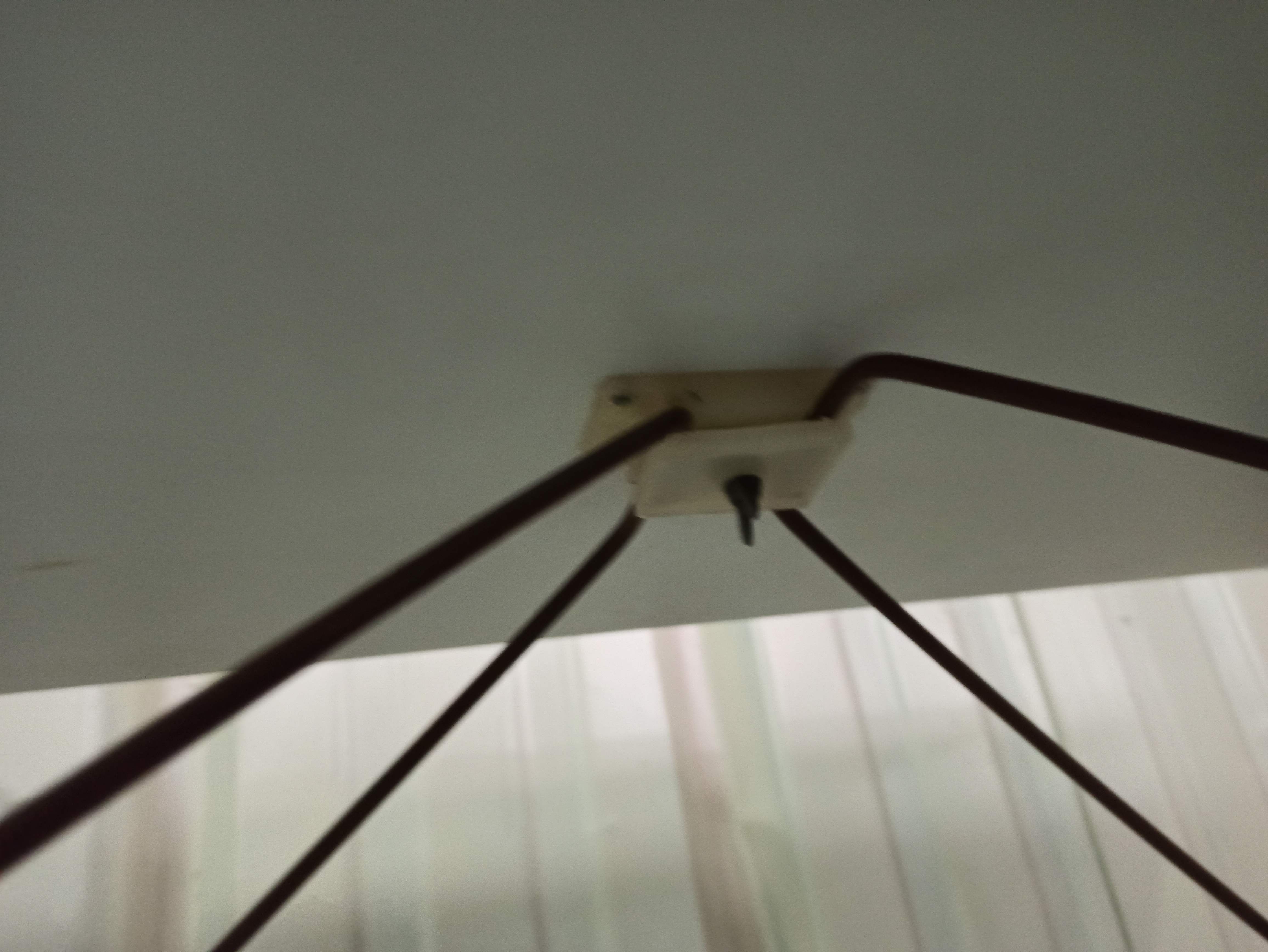 Folding table in formica brown console