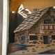 Vintage 1950s Alpine Table, Carved and Painted Wood - Warm Atmosphere