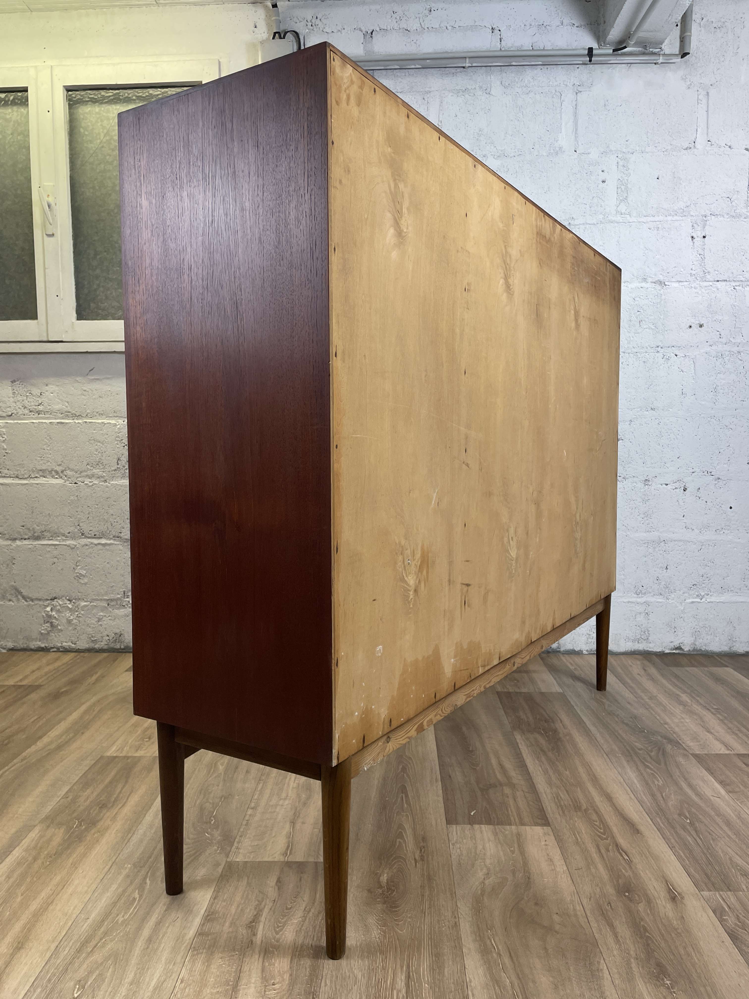 Enfilade vintage Scandinavian teak "highboard" sideboard, 60s