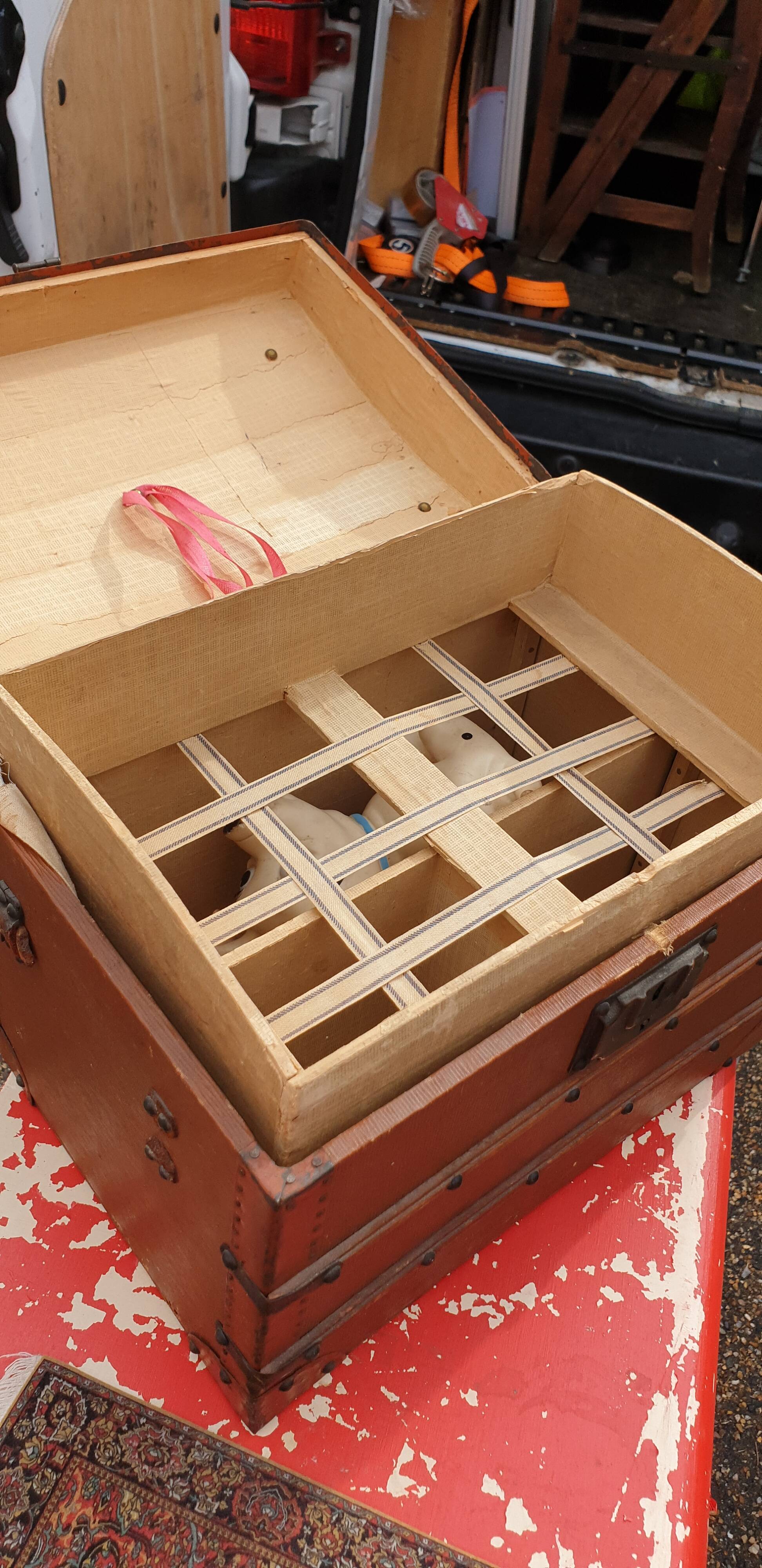 Domed doll trunk early 20th century