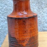 Lampe a poser en céramique signé Belka, Danemark abat jour en corde