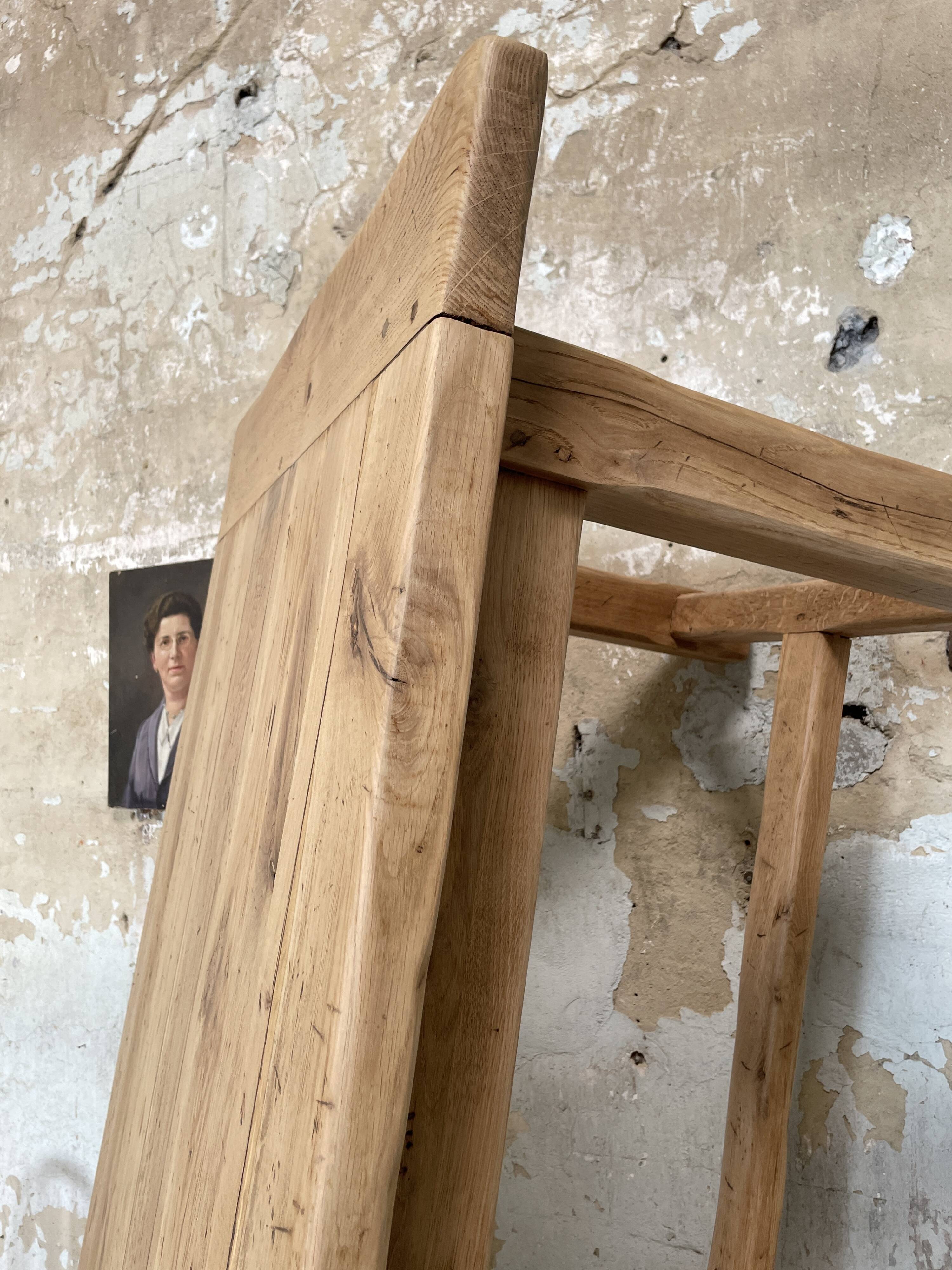 Solid oak farm table