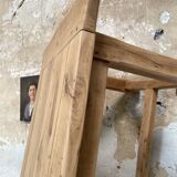 Solid oak farm table