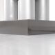 Floor lamp model "Chicago Tribune" in grey and silver enamelled metal, with