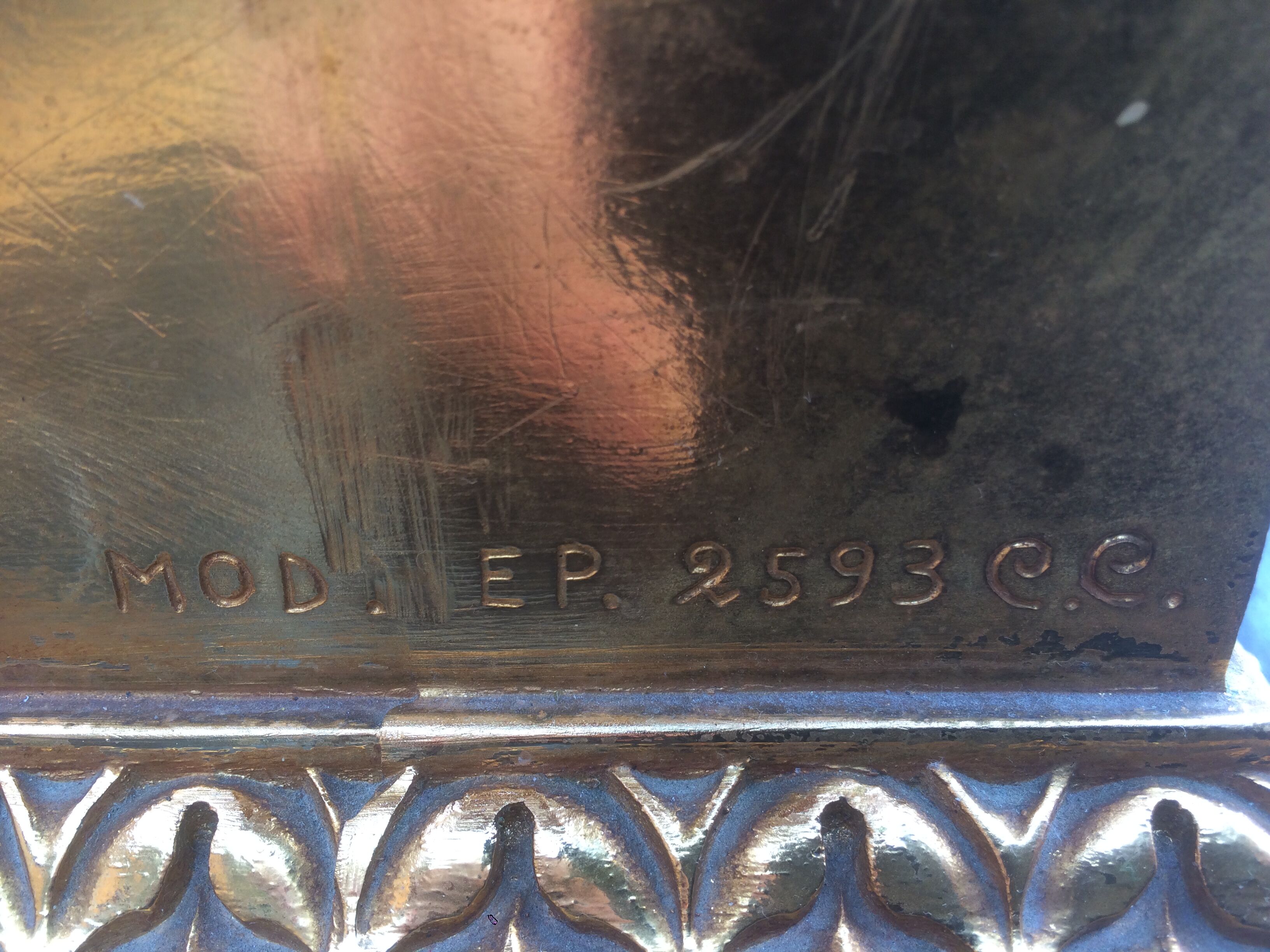 Bronze bass table with eagles