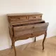 Antique solid wood secretary in Louis XV style