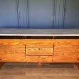 Sideboard seltz casaligne 3 drawers 2 doors granite casa