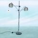 Lampadaire d'époque spatiale avec spots réglables années 70