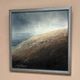 Original Swedish Oil on Panel – “The Surface” by Leif Johansson– Vintage & Framed – 30 × 30 cm (11.8" × 11.8")
