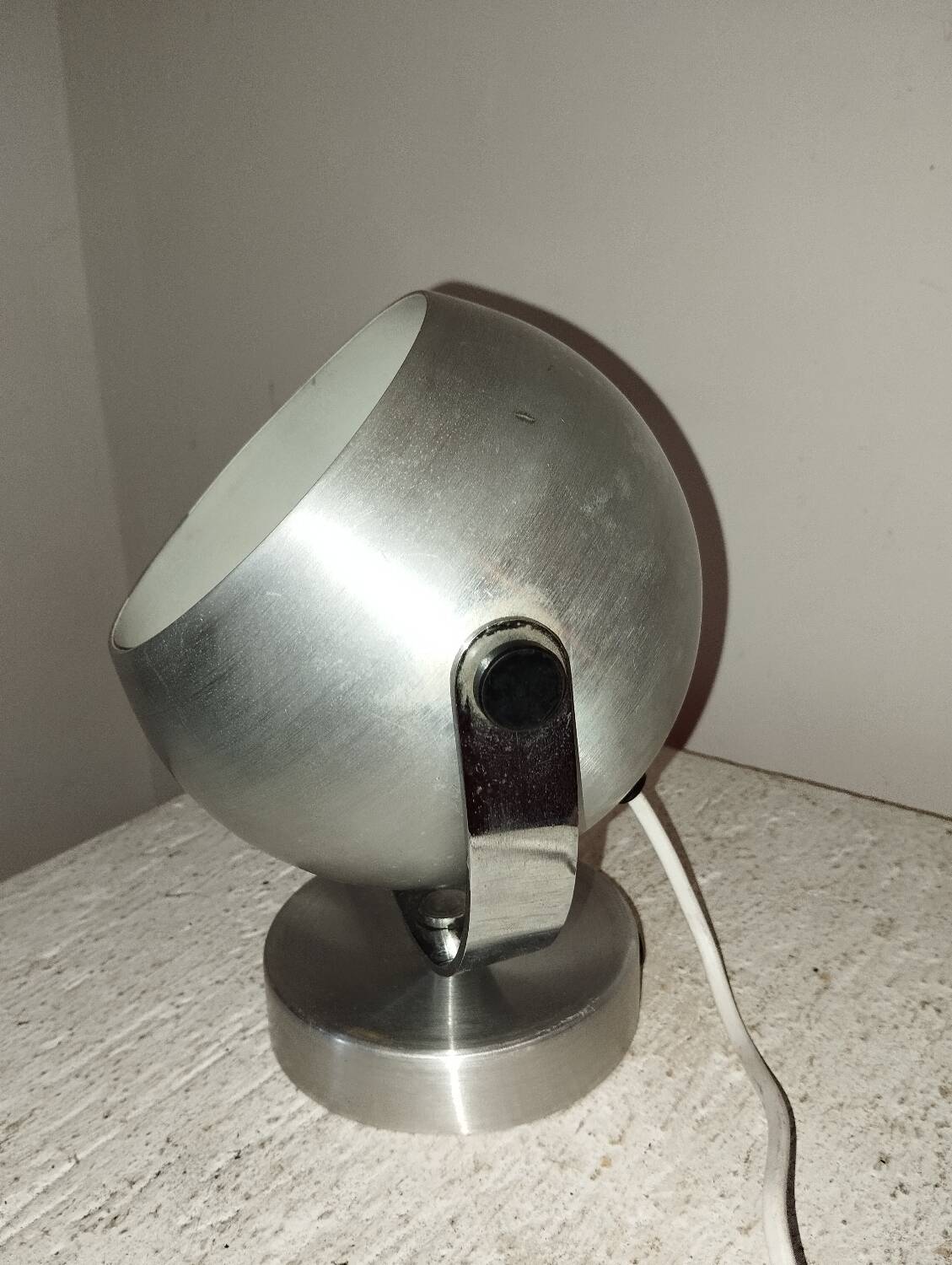 Aluminum ball wall lamp Space age design 70