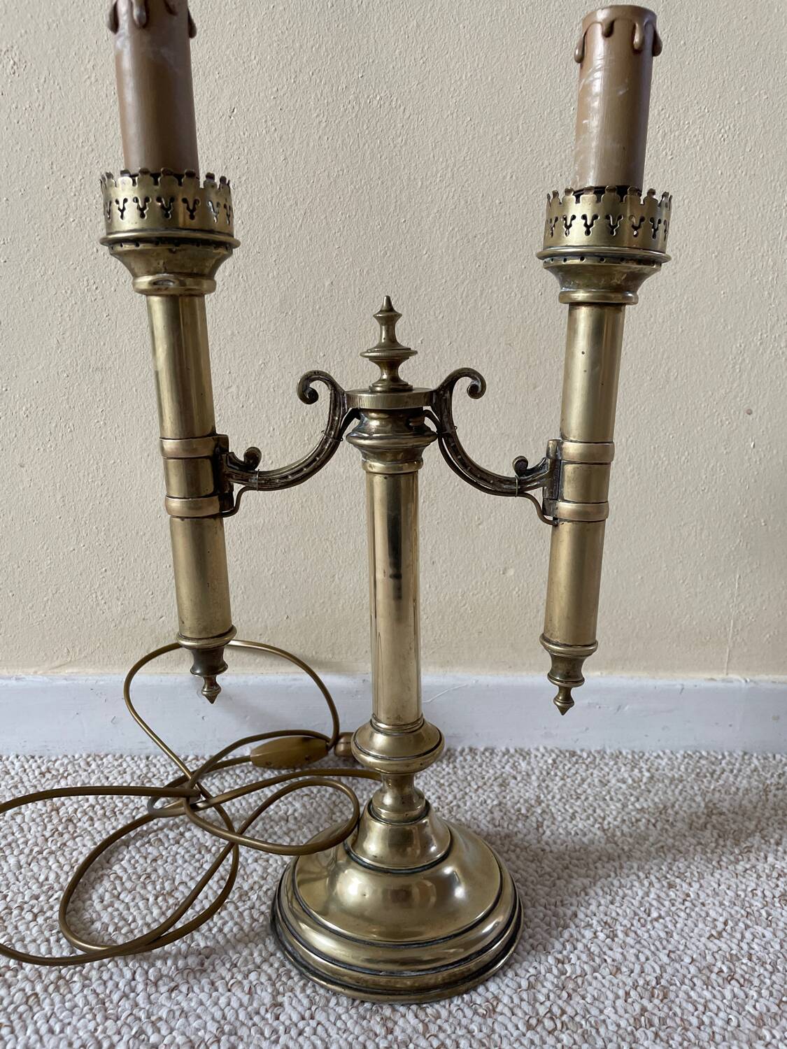 Lampe Candélabre 2 branches style empire