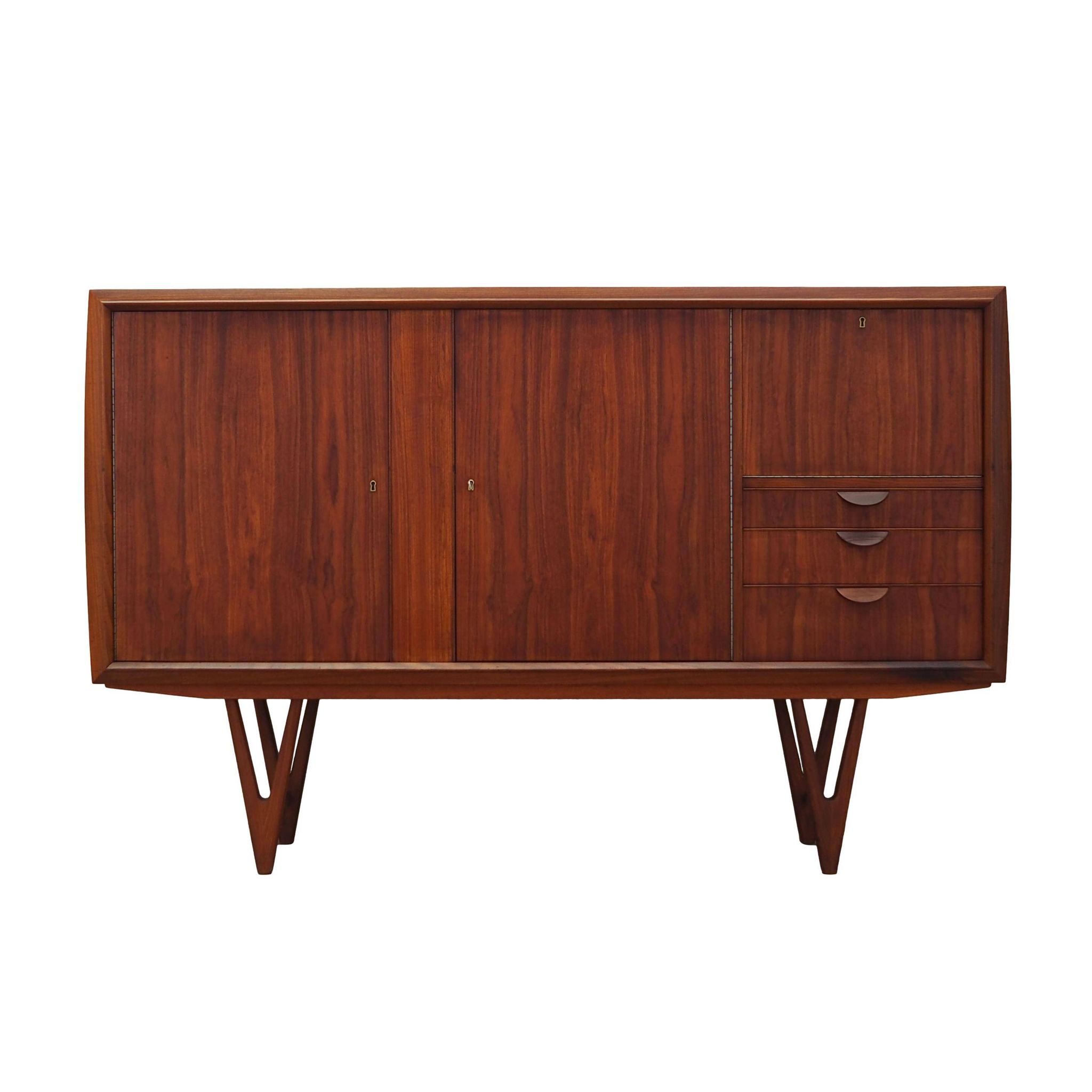 Enfilade en teck, design danois, années 1960, designer : Kurt Østervig
