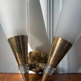 Wall lamp in brass and plastic