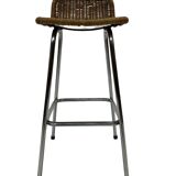 Ensemble de 4 tabourets de bar vintage Dirk van Sliedregt Rohe Noordwolde 1960