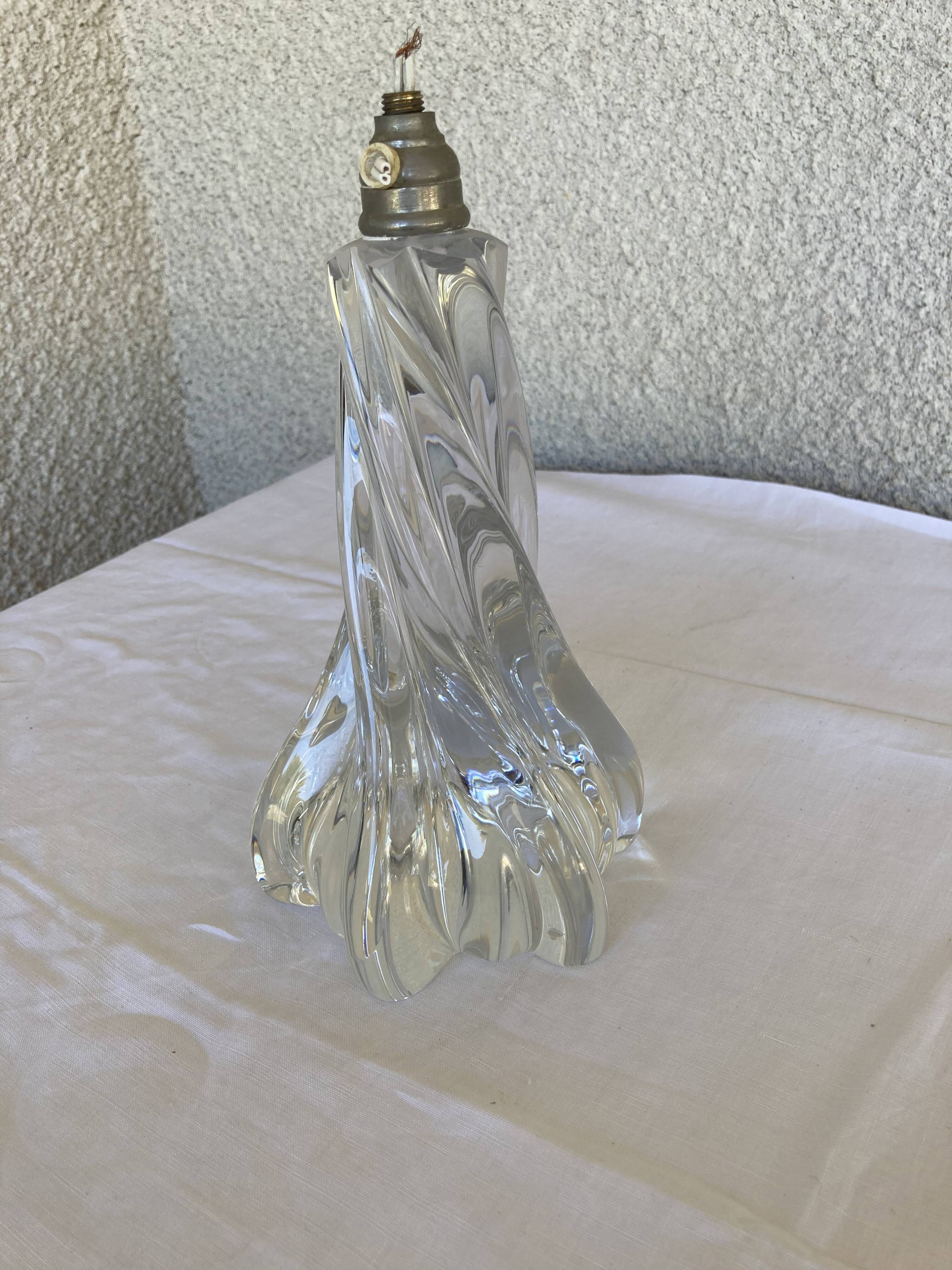 Baccarat crystal lamp foot