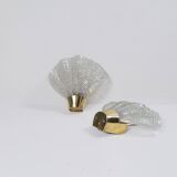 Midcentury Modern wall sconces pair ASEA, "Shell", 1950s, Sweden