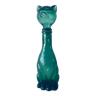 Vintage glass decanter in cat shape