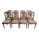 Set of 8 Louis XVI style chairs in canning