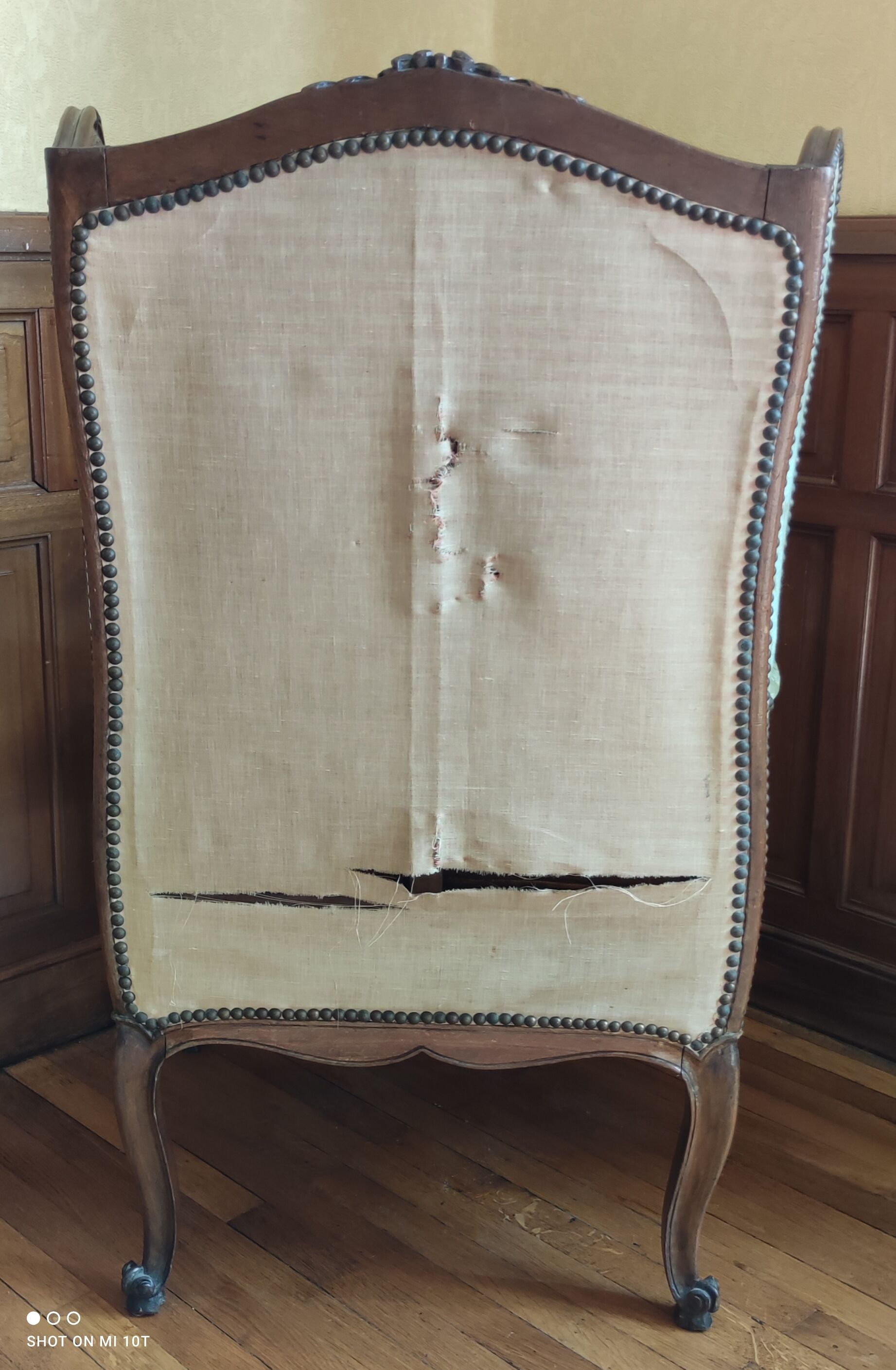 Armchair with ears style Louis XV/19 th century
