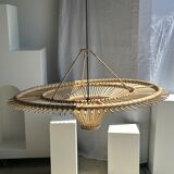Suspension rattan saucer iron frame D:120 H:60