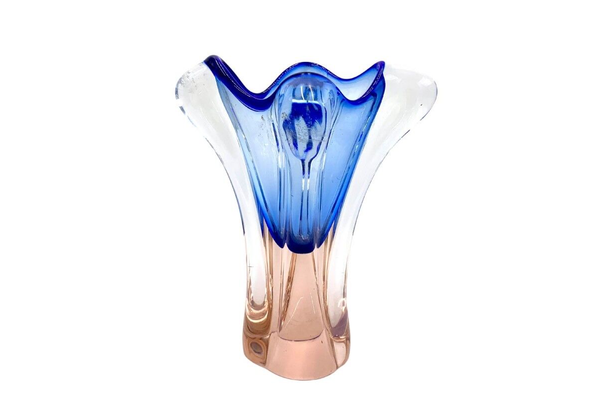 Vase, designed by J. Hospodek for Chribska Sklarna, Czechoslovakia, 1960s