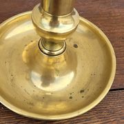 Paire de Bougeoirs Louis Philippe en laiton 1900s