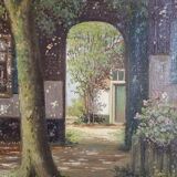 H. Veeninga, Landscape, Early 20th Century, Oil Painting on Canvas