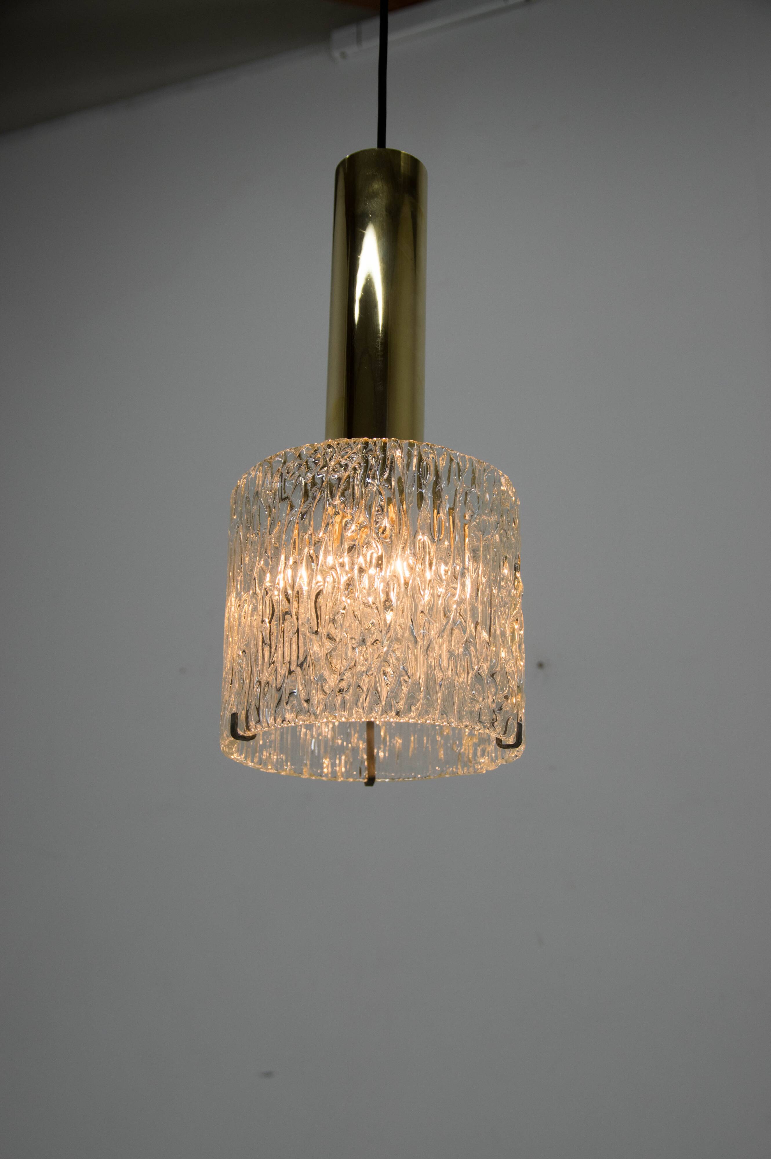 Set of pendant and two wall lights by fagerlund, 1950s