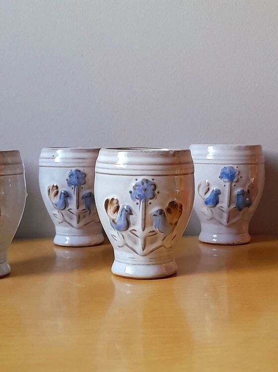 Van Melle ceramic bird mugs