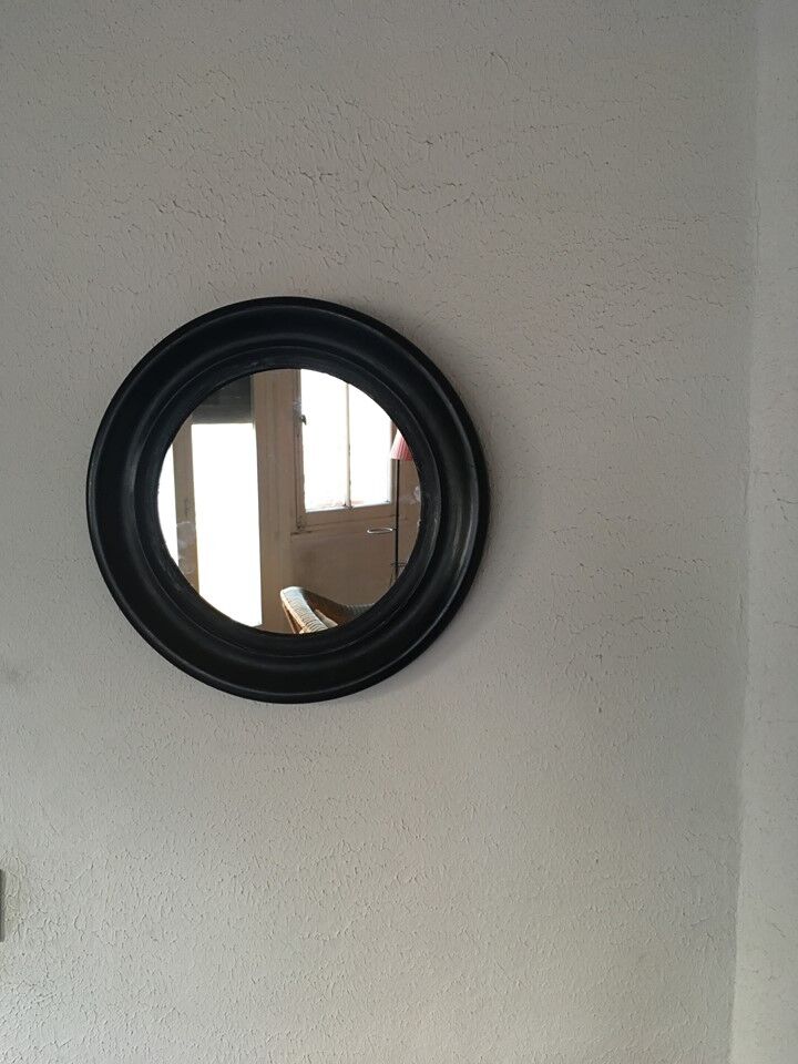 Round mirror style Napoleon III - 37x37cm