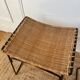 Pair of Raoul Guys stools for Airborne in wicker 1950