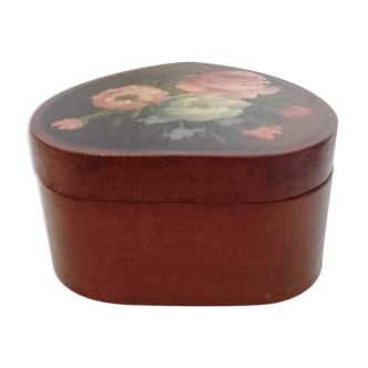 Hand-painted wooden jewelry box