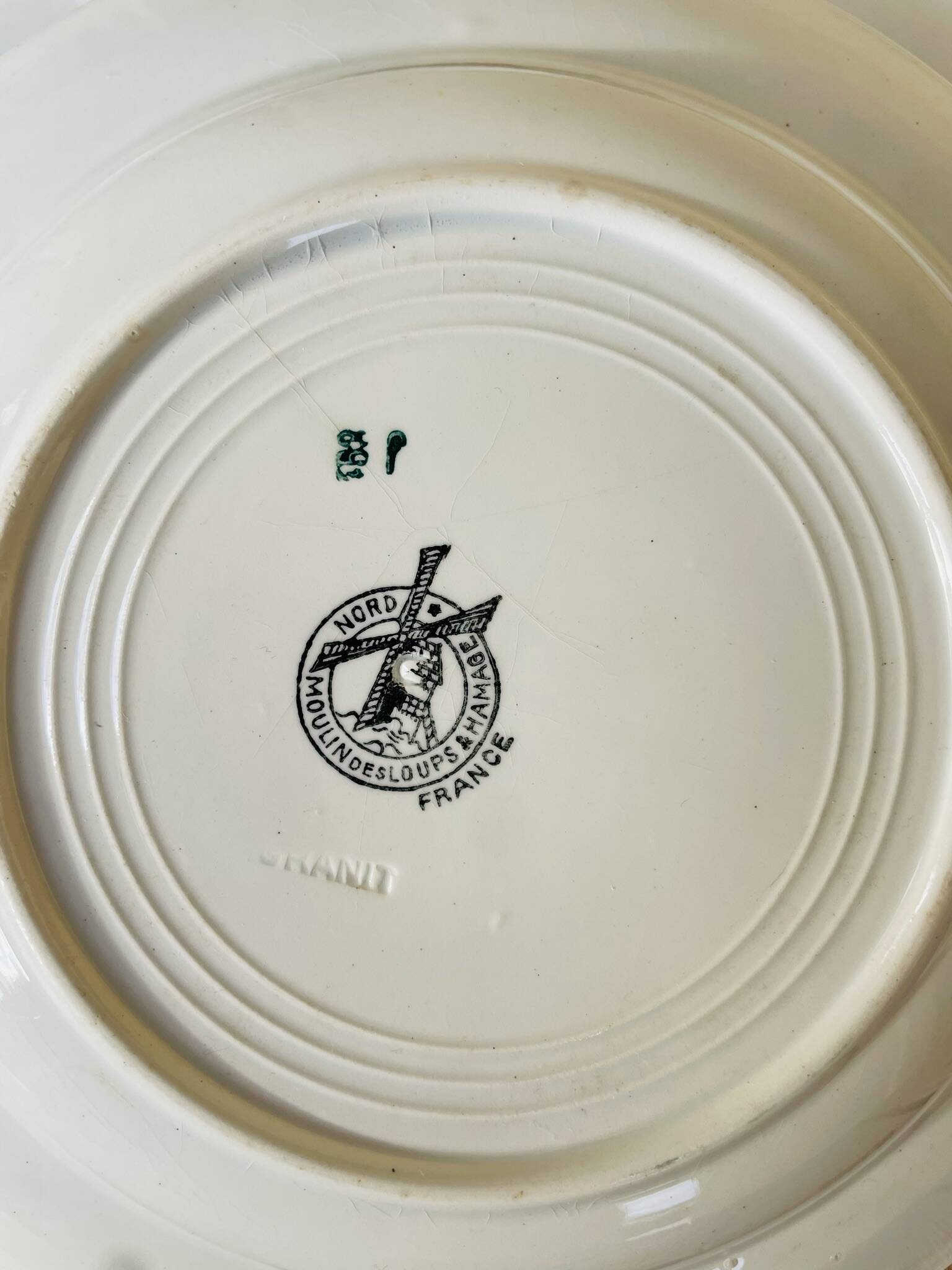 Set of 4 MDL & Hamage ironstone soup plates