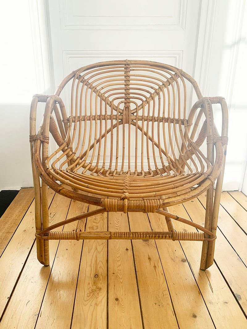 Rattan armchair