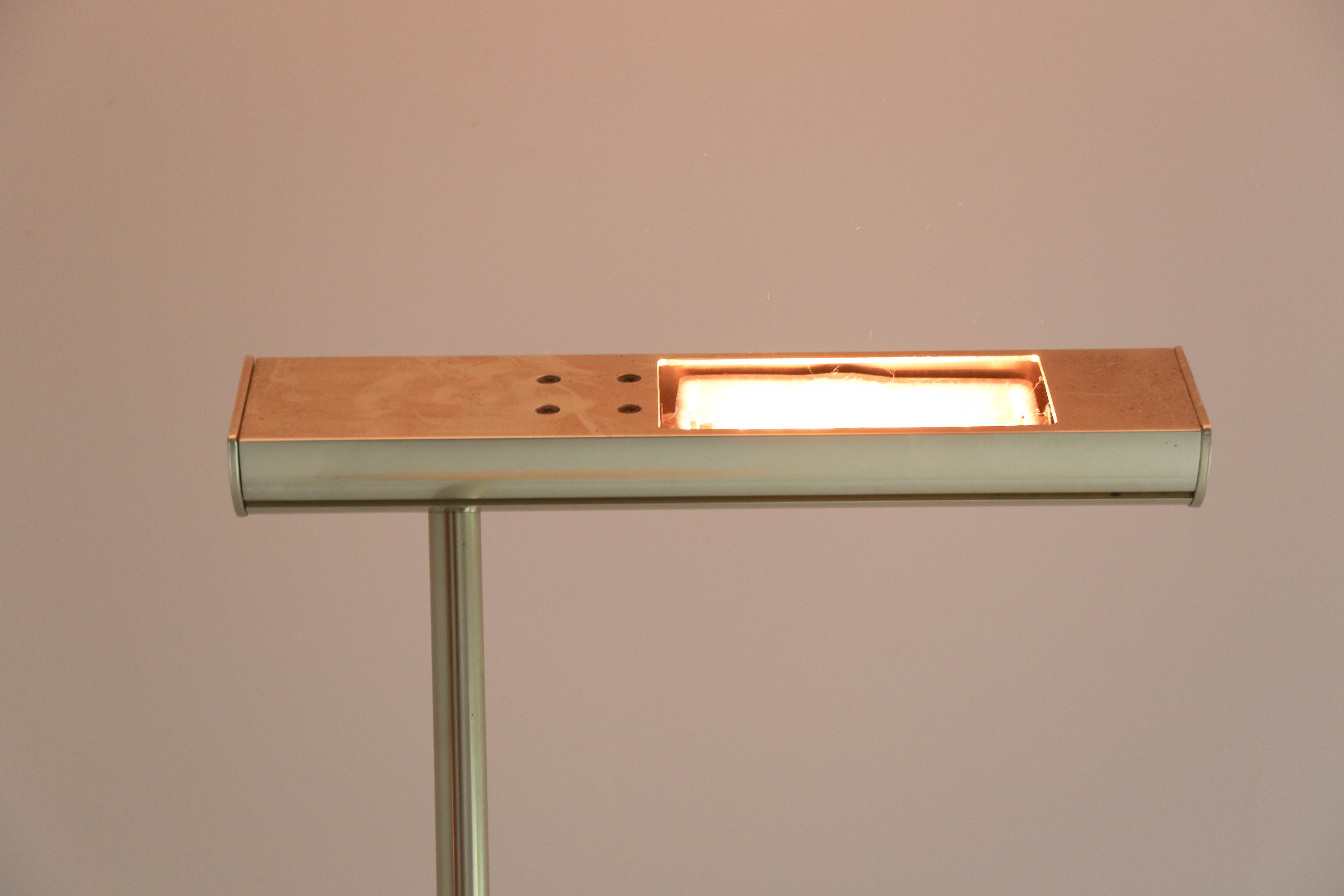 Minimalist Italian brass lamppost