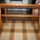 Coffee table teak tiled door magazines caning of the 60s Scandinavian style