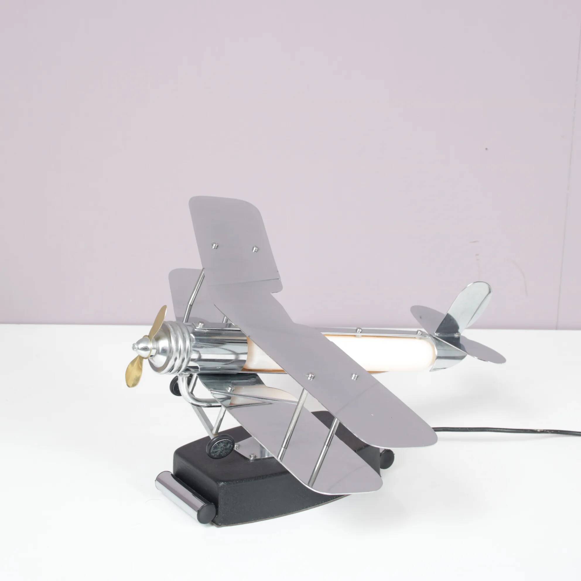 1950s Biplane table lamp from the USA