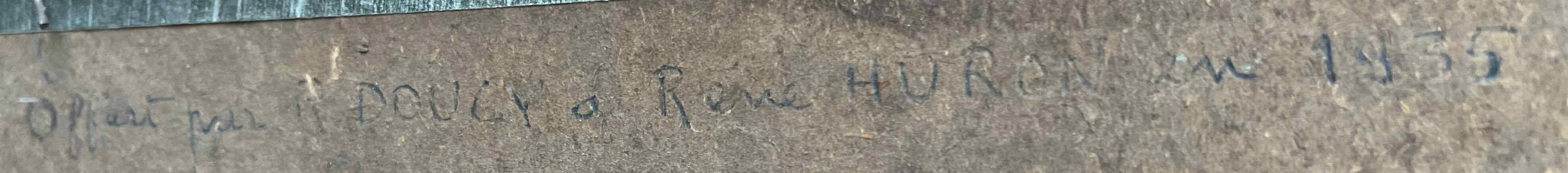 Pastel painting, circa 1930 monogram "Village Street"