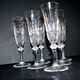 Saint-Louis set of 6 Tommy cut crystal champagne flutes signed H18.5