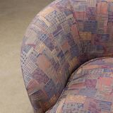 Vintage wooden fabric sofa Italy 1960s original