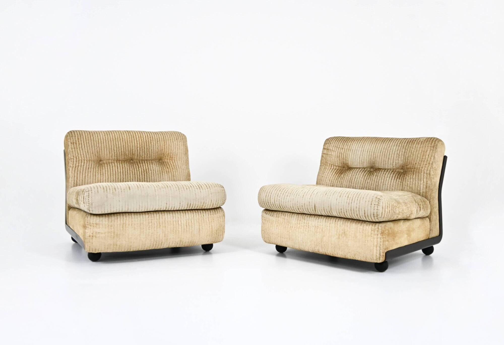 Paire de Fauteuils « Amanta » par Mario Bellini pour B&B Italia, 1970s