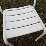 Duo of bistro style indus terrace chairs