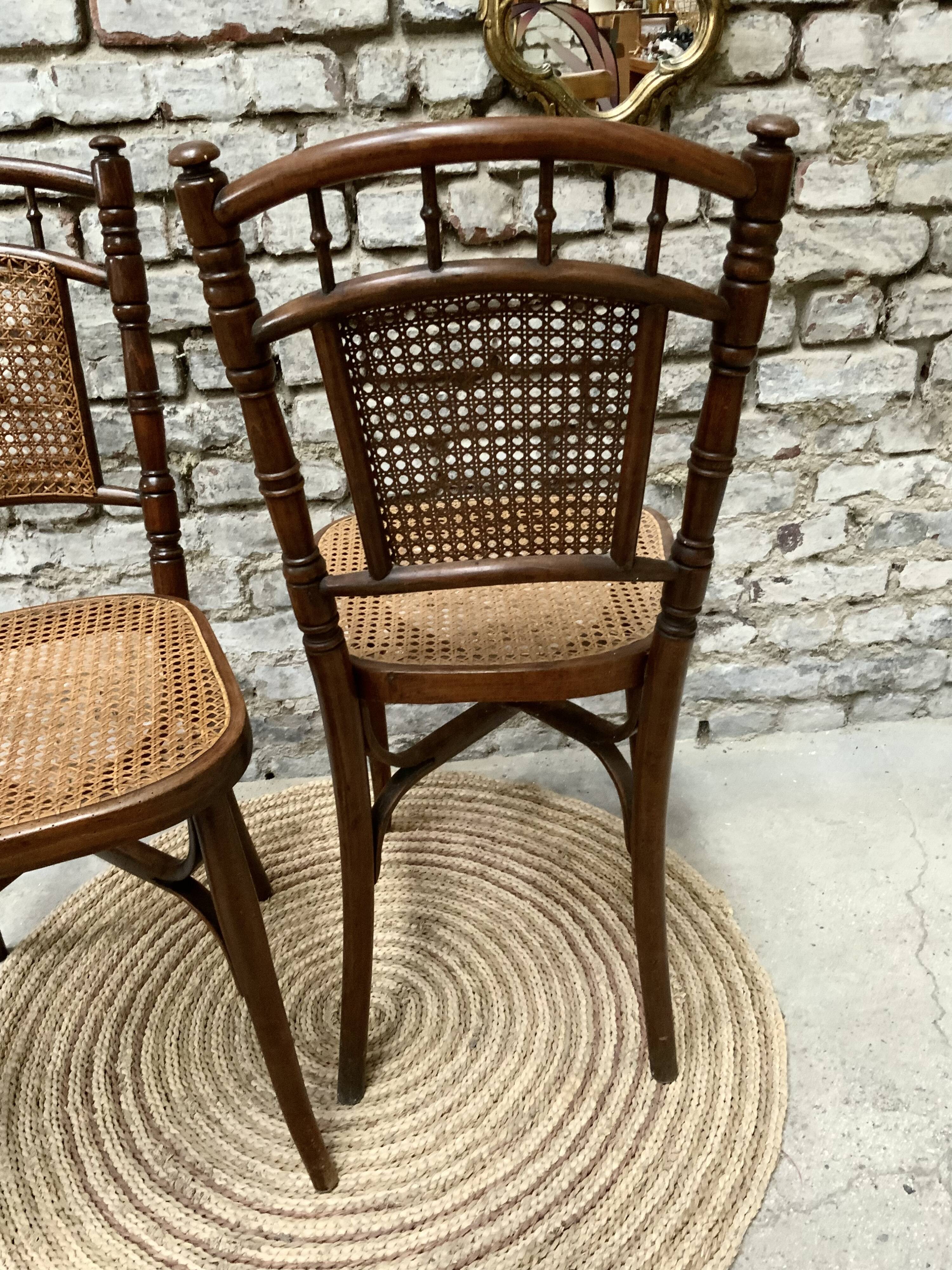 Pair of bistro chairs