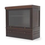 1970s buffet with glass door and drawer